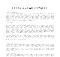 자기소개서 작성사례(해외영업) 자기소개서 작성사례(해외영업)